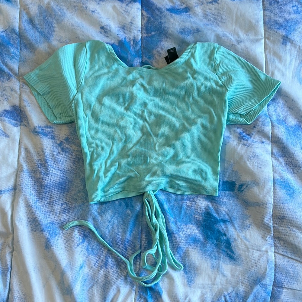 XS Wild Fable Tie Back Crop Top